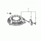 HRB216 TDA LAWN MOWER, USA, VIN# MAAA-1000001 ПУСКОВОЙ МЕХАНИЗМ