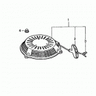 HRB217 TDA LAWN MOWER, USA, VIN# MAEA-1000001 ПУСКОВОЙ МЕХАНИЗМ