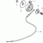 HRC215K1 PDA LAWN MOWER, USA, VIN# MZAU-6100001 Throttle Lever (1)