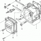 HRC215K1 SXA LAWN MOWER, USA, VIN# MZAU-6100001 ГОЛОВКА ЦИЛИНДРА