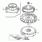 HRC216K3 HXA LAWN MOWER, USA, VIN# MAKA-1050001 Flywheel (hxa, Hxc)