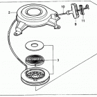 HRM195 PA LAWN MOWER, USA, VIN# MZBV-6000001 ПУСКОВОЙ МЕХАНИЗМ
