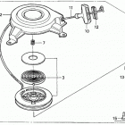 HRM215 SXA LAWN MOWER, USA, VIN# MZBB-6000001 TO MZBB-6199999 ПУСКОВОЙ МЕХАНИЗМ