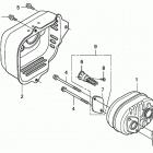 HRR216K4 PDA LAWN MOWER, USA, VIN# MZCG-7700001 TO MZCG-7799999 Глушитель
