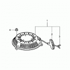 HRR216K4 TDA LAWN MOWER, USA, VIN# MZCG-7700001 TO MZCG-7799999 ПУСКОВОЙ МЕХАНИЗМ