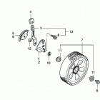 HRR216K4 VXA LAWN MOWER, USA, VIN# MZCG-7700001 TO MZCG-7799999 Front Wheel (2)