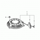 HRR216K5 VKAA LAWN MOWER, USA, VIN# MZCG-7800001 ПУСКОВОЙ МЕХАНИЗМ