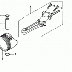 HRS216 PDA LAWN MOWER, USA, VIN# MZBZ-6000001 TO MZBZ-6067704 Поршень + Коленчатый Вал