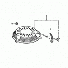 HRS216 PDA LAWN MOWER, USA, VIN# MZBZ-6000001 TO MZBZ-6067704 ПУСКОВОЙ МЕХАНИЗМ