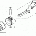 HRX217 TDA LAWN MOWER, USA, VIN# MAGA-1000001 Piston + Connecting Rod