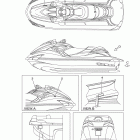 WAVERUNNER FZR GX1800K Наклейки предупреждения