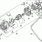 H6522 A4-A COMPACT TRACTOR, JPN, VIN# TZAD-1001870 TO TZAD-1099999 Генератор