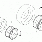 H6522 A4-A COMPACT TRACTOR, JPN, VIN# TZAD-1001870 TO TZAD-1099999 Колеса