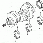 H6522 A4H COMPACT TRACTOR, JPN, VIN# TZAD-1000001 TO TZAD-1001869 КОЛЕНЧАТЫЙ ВАЛ