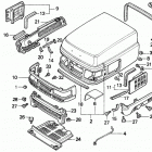 H6522 A4H COMPACT TRACTOR, JPN, VIN# TZAD-1000001 TO TZAD-1001869 Капот