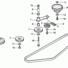 H4013 SAN-D LAWN TRACTOR, JPN, VIN# MZAR-4000001 TO MZAR-4099999 Drive Pulley (h4013)