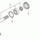 H4518H HSAC-B LAWN TRACTOR, JPN, VIN# MZAT-4100001 TO MZAT-4199999 Input Shaft (h4514h, H4518h)