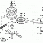 HT3813 SA LAWN TRACTOR, JPN, VIN# HT3813-5000001 TO HT3813-5099999 Blade Shaft + Driven Pulley (ht3810-k1-3813)