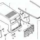 HT3813 SA LAWN TRACTOR, JPN, VIN# HT3813-5000001 TO HT3813-5099999 Hood + Front Grille