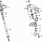 HT3813 SA LAWN TRACTOR, JPN, VIN# HT3813-5000001 TO HT3813-5099999 Steering Wheel + Steering Shaft