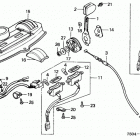 HT4213 SA LAWN TRACTOR, JPN, VIN# MAAT-5000001 TO MAAT-5099999 Instrument Panel + Throttle Lever