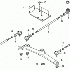 H5518 A2-B MULTI-PURPOSE TRACTOR, JPN, VIN# TZAC-2000001 TO TZAC-2499999 Rear Steering Arm