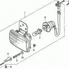 H5518 A4-B MULTI-PURPOSE TRACTOR, JPN, VIN# TZAC-2000001 TO TZAC-2499999 Фара