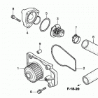 H5518 AC4-B MULTI-PURPOSE TRACTOR, JPN, VIN# TZAC-3600001 ВОДЯНОЙ НАСОС