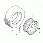 H5518 NAC4-B MULTI-PURPOSE TRACTOR, JPN, VIN# TZAC-3600001 Переднее колесо