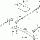 H5518 NAC4-B MULTI-PURPOSE TRACTOR, JPN, VIN# TZAC-3600001 Rear Steering Arm