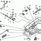 BF5A5 SA Shift Shaft + Cover Lock Lever