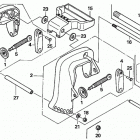 BF9.9D5 SHA Кронштейн транца (струпцина)