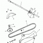 Mini DS 90 2-strokes Rear wheel axle, chain 170a-22