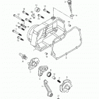 Mini DS 90 4-strokes Right crankcase cover 172a-05