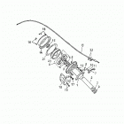 Quest 50 2-strokes Rear brake 166a-20