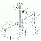 Quest 50 2-strokes Steering system 166a-23