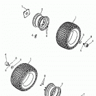 Quest 50 2-strokes Rear wheel 166a-18