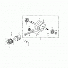 Quest 90 4-strokes Crankshaft and pistons 172a-10