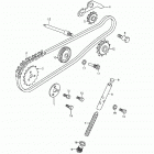 Quest 90 4-strokes Cam chain, tensioner 172a-02