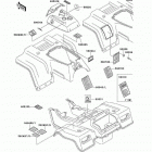 Bayou 220 (KLF220-A11) Наклейки предупреждения