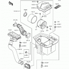 Bayou 400 4X4 (KLF400-B6) Air cleaner(klf400-b4 / b5 / b6)