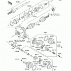 Prairie 400 4X4 (KVF400-A2) Drive shaft(front)