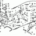 BF225A4 XA Front Cover Bracket + Front Lock Shaft
