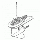 BF115A2 XCA Картер коробки передач в сборе (нога)