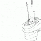 BF9.9AW XA Картер коробки передач в сборе (нога)