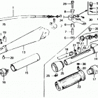 BF75B SA Handlebar + Throttle Cable