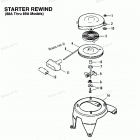 H005211RD Starter Rewiind (88a Thru 89a Models)