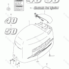 DF 50TLK10 Engine Cover (Model :10-)