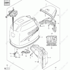 DF 175TLK10 Engine Cover (DF175)(Model:06-09)