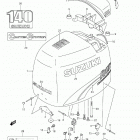 DF140Z Крышка двигателя  (для моделей 2002 года)
